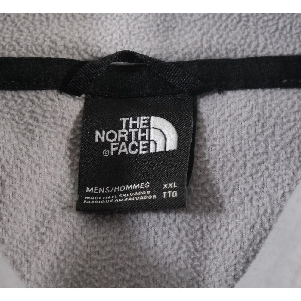 The North Face Pullover Mens XXL‎ Grey TKA 100 1/4 Zip Fleece Mock Neck Outdoor